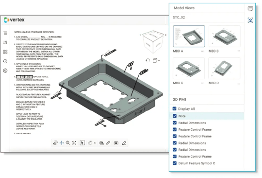 VertexSoftware-Vertex-Engage_Product-manufacturing-information-tolerances-model-based-MBD-MBE